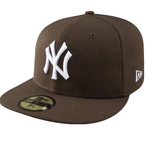 New Era Other - MLB NY Yankees Brown/White 59 FIFTY fitted 7.5 EUC